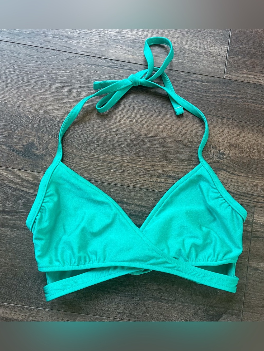 mossimo teal bikini top medium